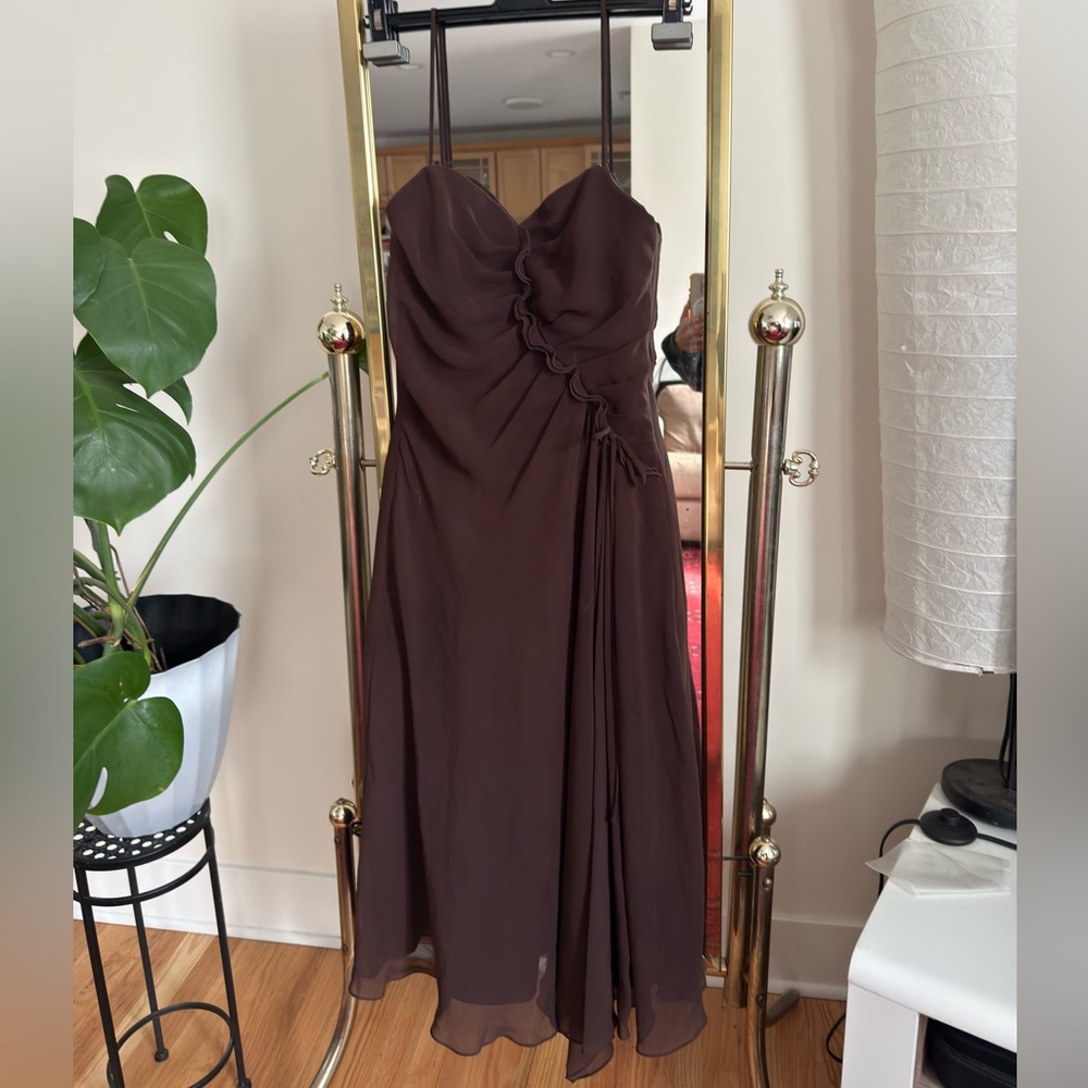 Y2K B2 Brown chic bridesmaid  Dress